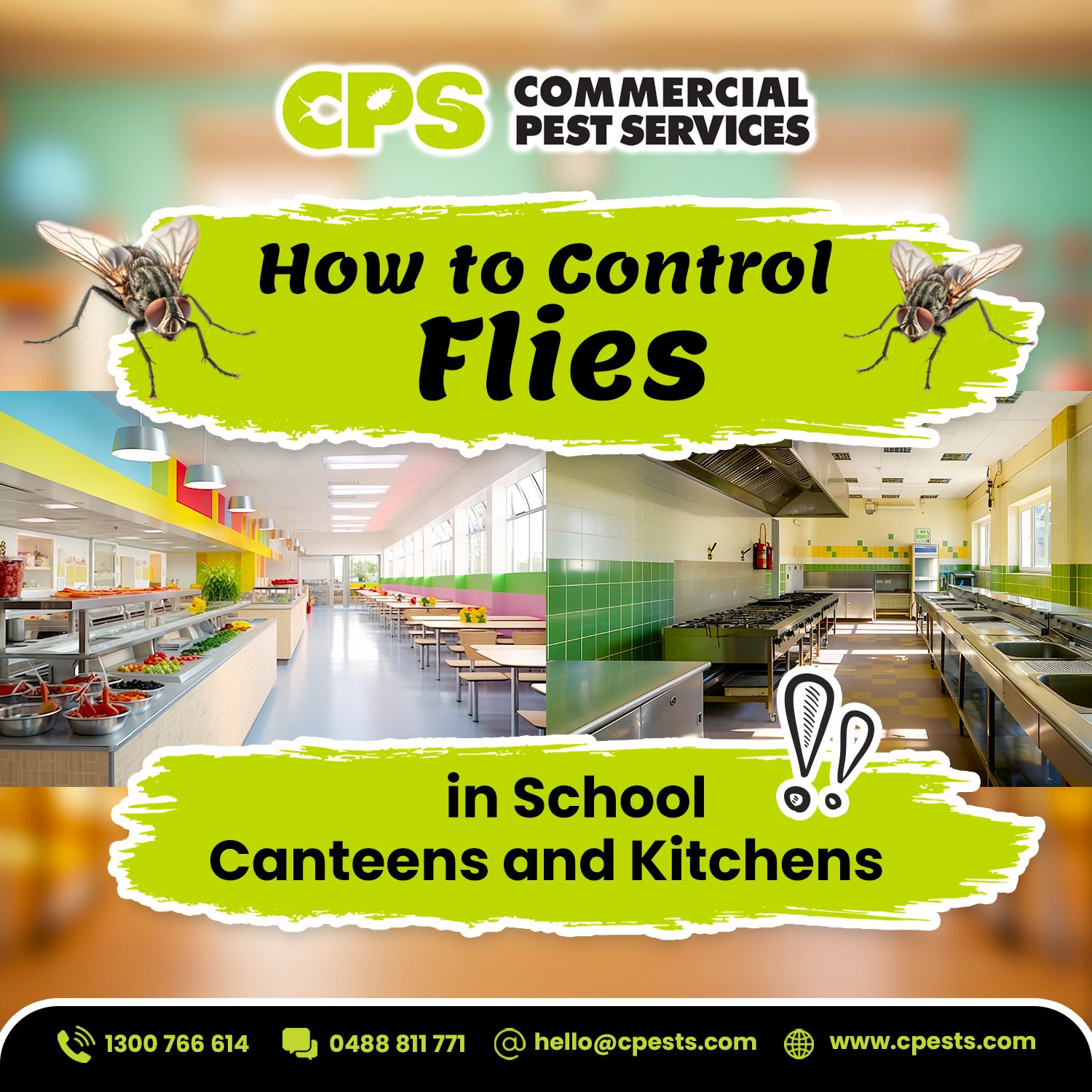 How to control Flies in School Canteen and Kitchen before it becomes a Compliance Risk