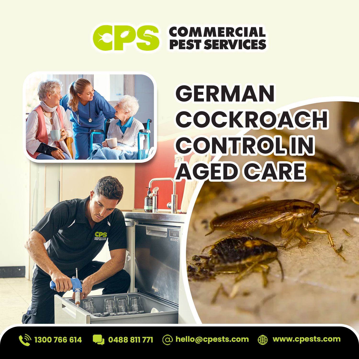 German Cockroach Control in Aged Care: HACCP-Compliant Food Safety & Hygiene Guide