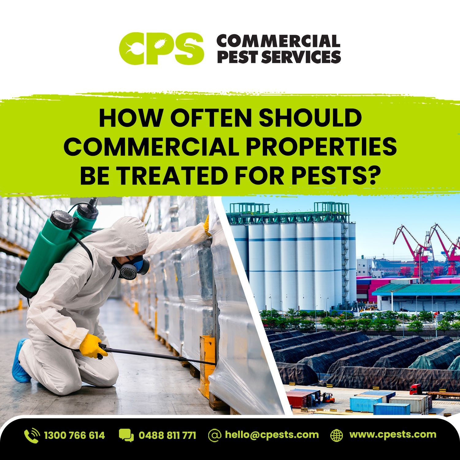 How often should Commercial Properties be treated for Pests? 