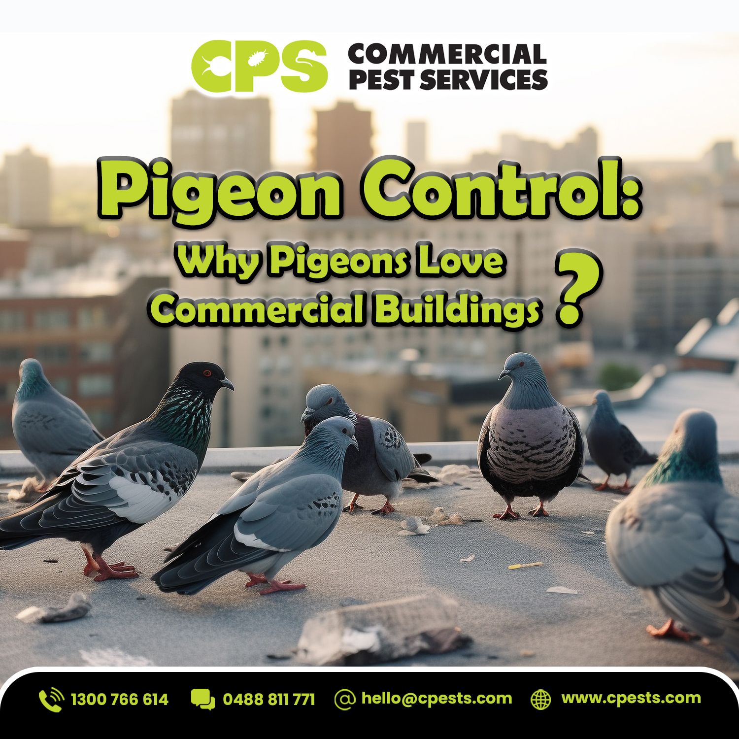 Pigeon Control: Why Pigeons Love Commercial Buildings