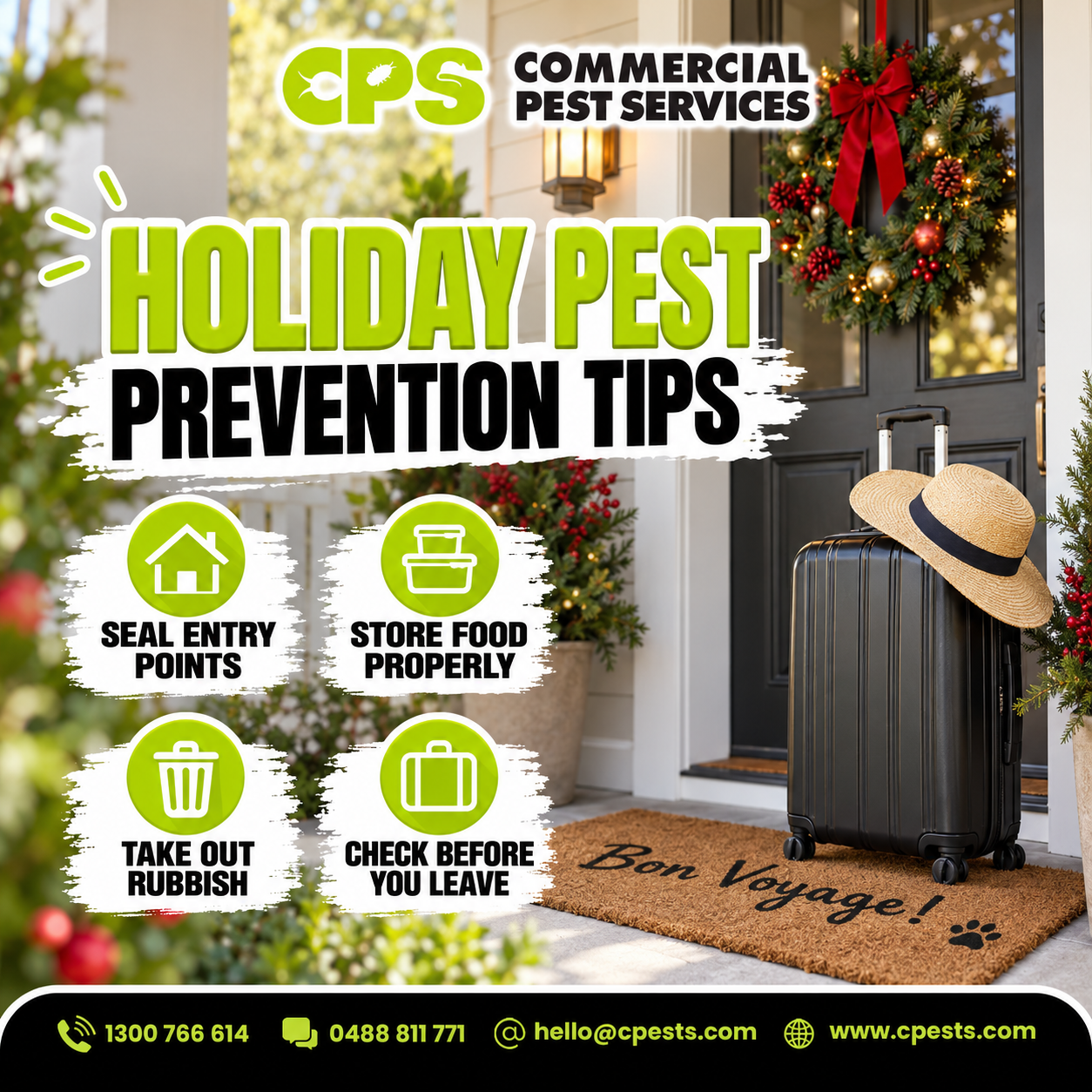 Holiday Pest Prevention Tips: Keep Your Home Pest Free While You Enjoy Your Break 