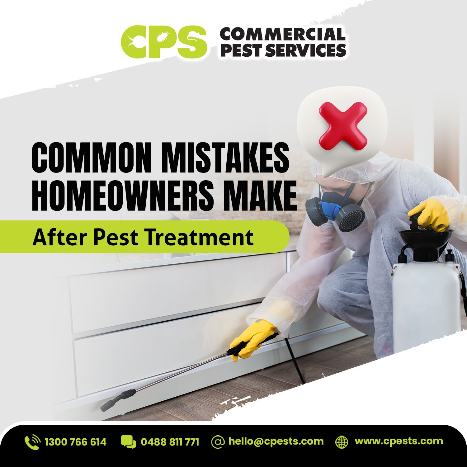 Common Mistakes Homeowners Make After Pest Treatment 