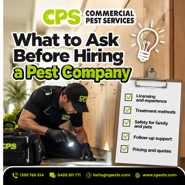 What to Ask Before Hiring a Pest Control Service 